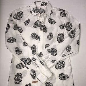 ZARA MAN SKULL SHIRT